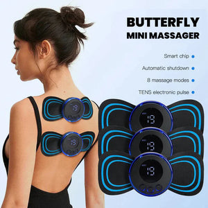 (PACK OF 4 ) RECHARGEBLE BUTTERFLY  MINI MASSAGER