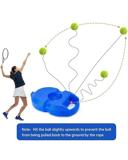 Cricket Trainer Rebound Ball - Self Practice Training Tool for Adults & Kids