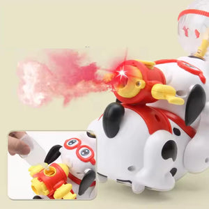 smoking dog with 3d light and musical dancing dog