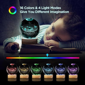 NEW 3D Crystal Night Light Ball