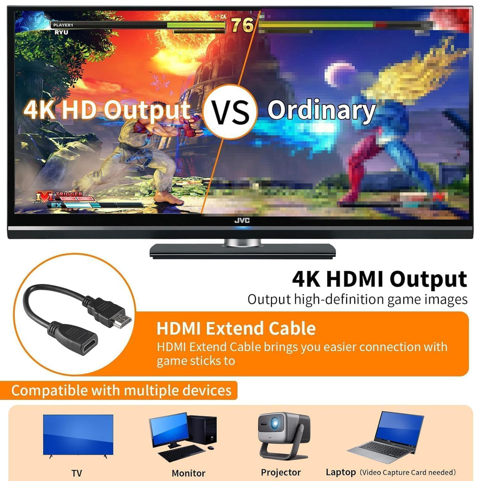 20000+ Games64GB Old School Station Video Game HD Games Console Built in(www.mokshop.in and www.kemchoamdavad.in)