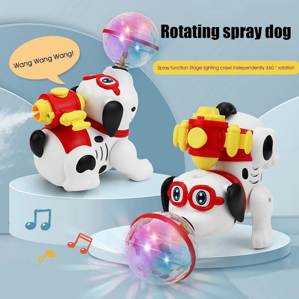 smoking dog with 3d light and musical dancing dog