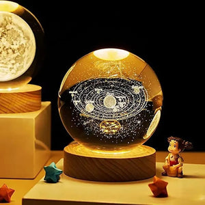 NEW 3D Crystal Night Light Ball