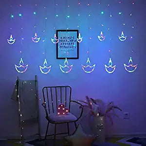 Diya Curtain Light