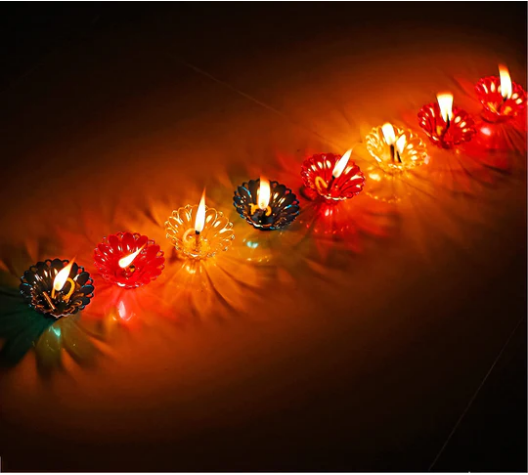 NEW 3D REFLECTION FLOATING DIYA (SET OF 12 DIYAS)