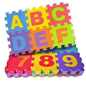 Alphabet Puzzle Matt ABCD Numbers 0 to 9