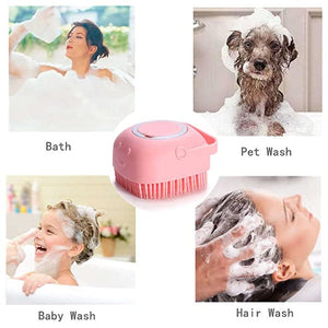 Body Scrubber with Soap Dispenser for Shower,
