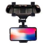 360-degree rotating rearview car rearview mirror mount mobile phone holder