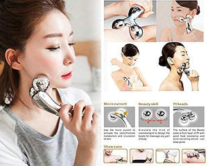 Powerfree Manual Operated 3D Y Shape Face and Body Roller Massager Skin Lifting Firming Accupressure Device