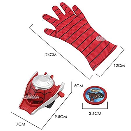 Ultimate Spiderman Gloves with Disc  & Free Action Figure