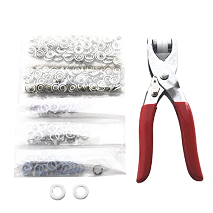 Prong Ring Button Press Studs Snap Button Fasteners DIY Plier Tool Kit Set.