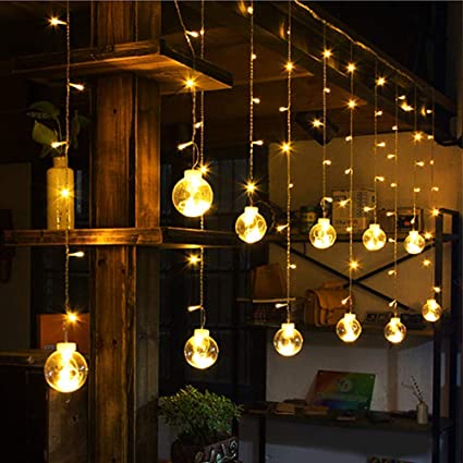 Decorative Wish Ball Orbs Led Curtain Lights For Diwali Christmas