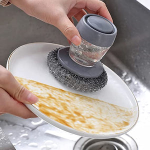 Soap Dispensing Palm Dish Brush,