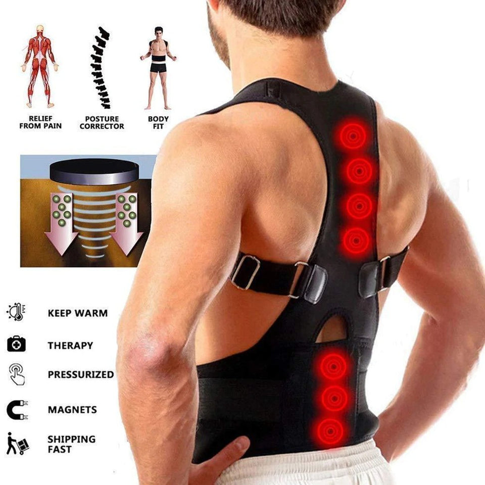 Posture Corrector for Men and Women Back Brace Provides Pain Relief for Neck, Back, and Shoulders
