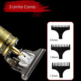 Professional Hair Clippers Haircut Rechargeable Razor Trimmer Adjustable Cordless Edge for Men