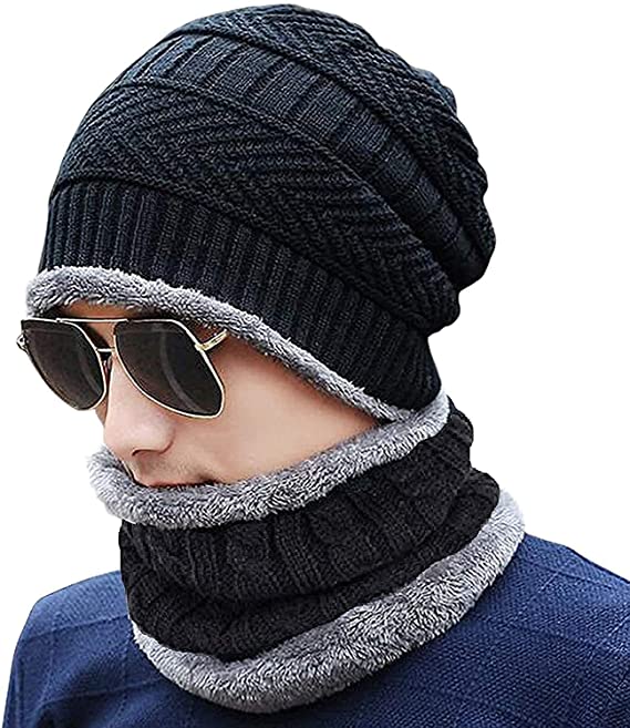 new stylish cap and scarf for men women