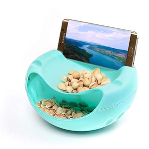 Lazy Snack Bowl Plastic Double Layers