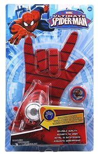 Ultimate Spiderman Gloves with Disc  & Free Action Figure