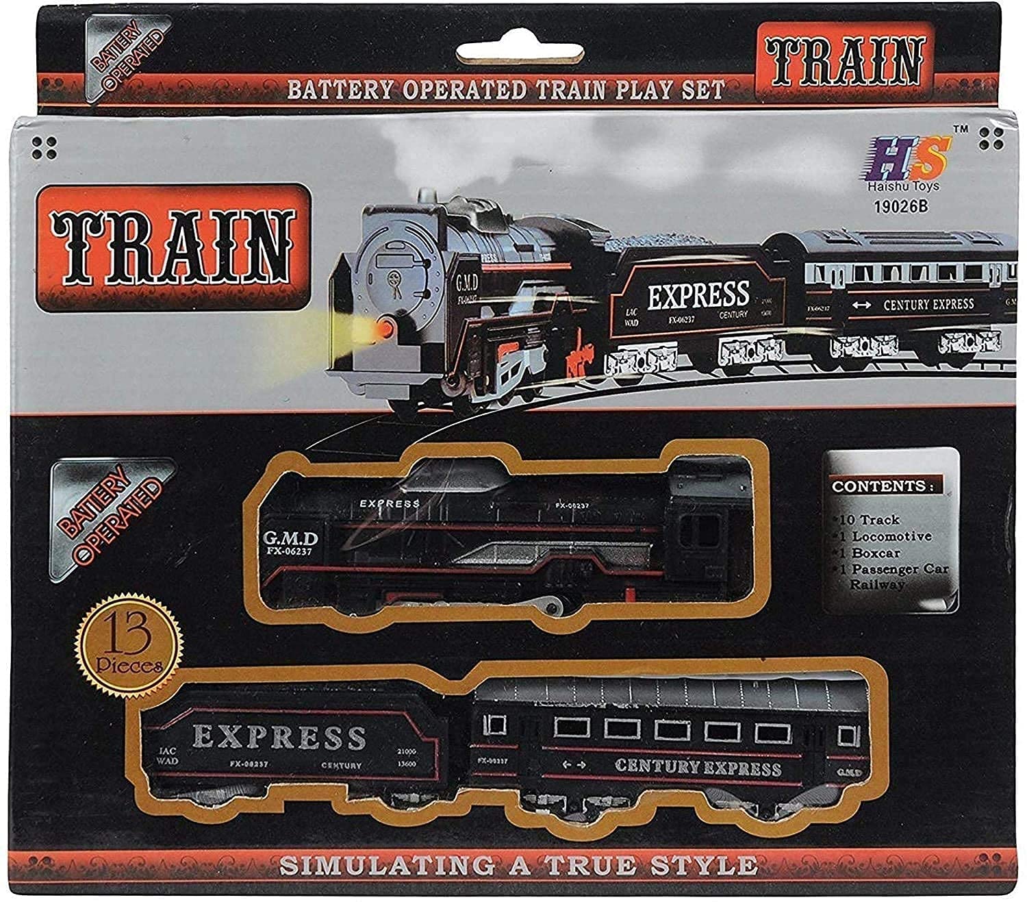 Black train deals toy