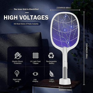 2 in 1 MOSQUITO KILLER LAMP AND RACKET at MEGA OFFER