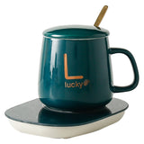 USB ELECTRIC CUP WARMER SET WITH SPOON.
