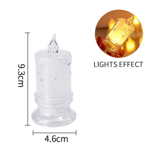 CRYSTAL SMOKLESS CANDLE PACK OF 6