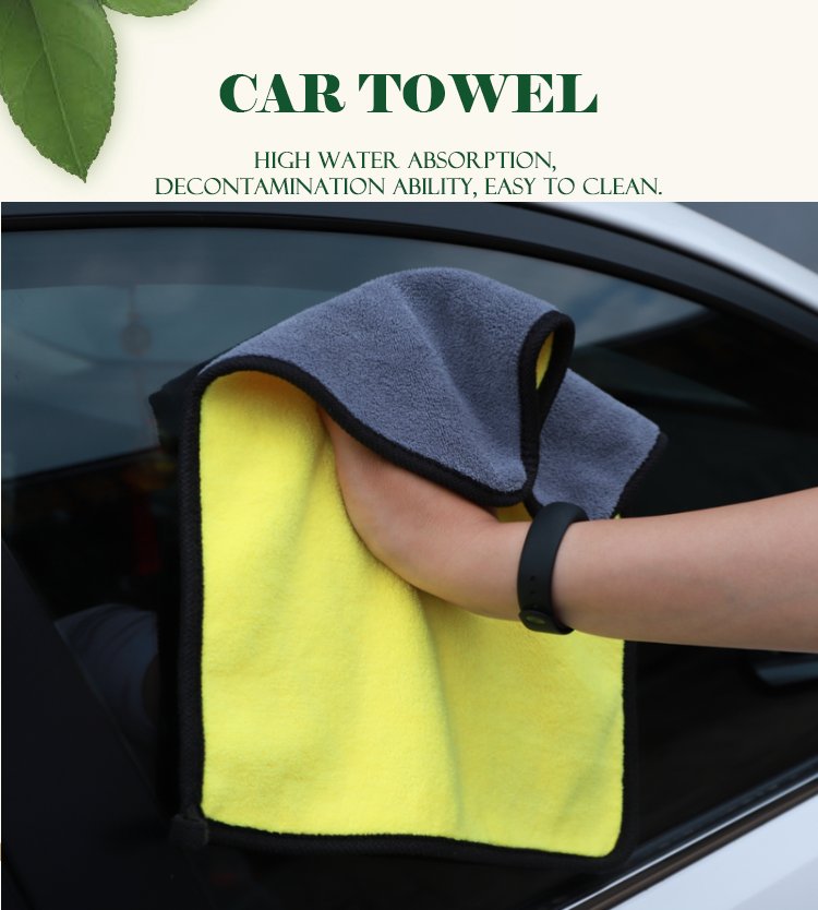 Double-sided Microfiber Absorbent Towel(900gsm) 40x40cm- Pack Of 2