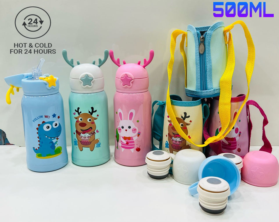 24 hours hot and cold  kids water bottle