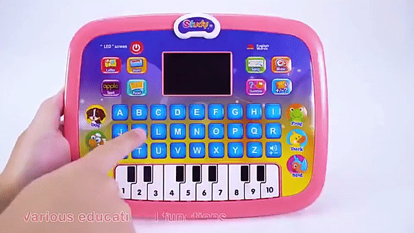 smart kids computer with pyano